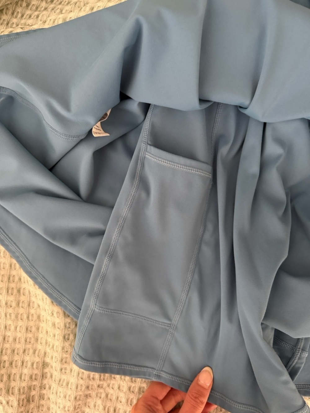 HALARA Sky Blue Tennis Dress with Built-In Shorts - Picture 6 of 7